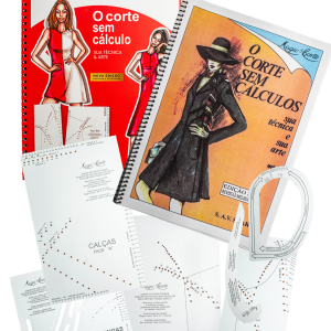 KIT 1º E 2º VOLUME MAGIC-CORTE - ACOMPANHA JOGO DE GABARITOS PLÁSTICOS