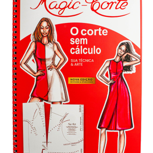 MÉTODO MAGIC-CORTE VOLUME 1º COM JOGO DE GABARITOS PLÁSTICOS